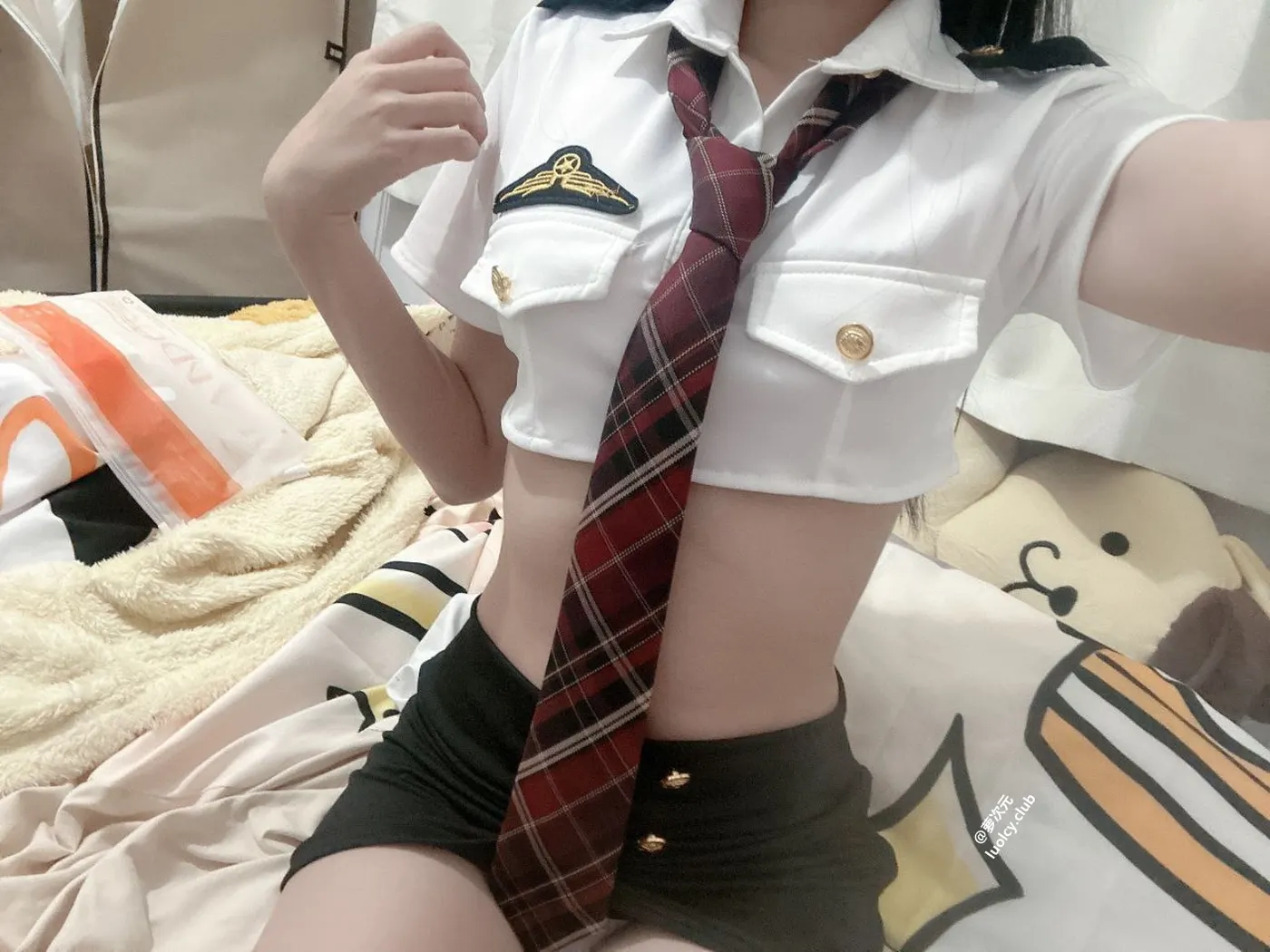 【新】YI.小离@HoneMew-萝莉白丝护士制服 修女制服 围裙【3V 1.14G】
