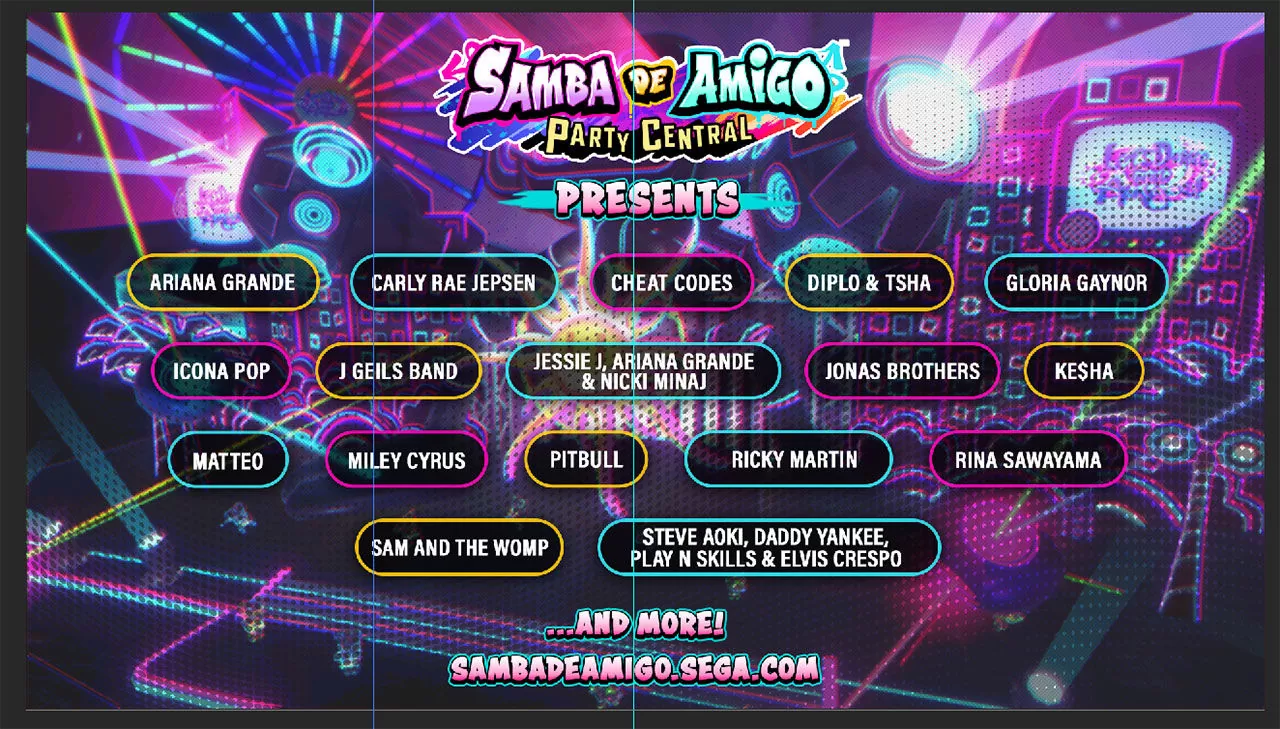 舞出狂欢！“Samba de Amigo: 欢乐摇摇派对”发布收录曲目，增添Lady Gaga和Ricky Martin等尖端音乐元素！ 宅日报 第2张